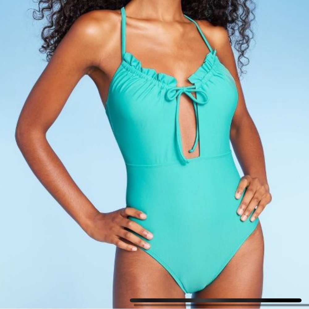 New Shade & Shore ruffle detail one piece